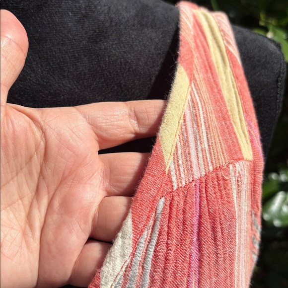 Marine layer Corinne Maxi Dress in Red Variegated Stripe Size Small - Picture 9 of 11